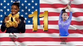 11 décembre: Simone Biles + Sunisa Lee