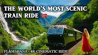 Flåmsbana Norway 🚞 The World’s Most Beautiful Train Ride | 4K Cinematic Journey