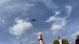 B-2 Stealth Bomber flyover at the 2022 Rose Bowl