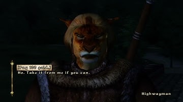 Oblivion Lion bandit walkthrough part #20