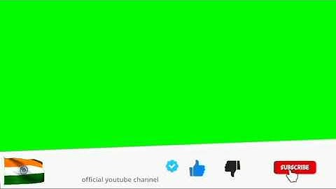 🇮🇳 Subscribe Green Screen Animation For Gaming Video| Like Ruok FF🇳🇱
