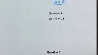 Notes pg 4 - Solving Two-Step Equations