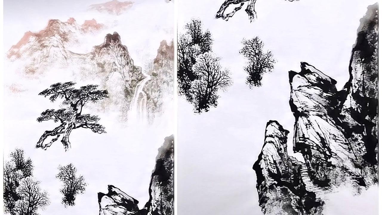 公益线上讲座课程_水墨山水_Ink and Landscape Course_水墨画コース_
