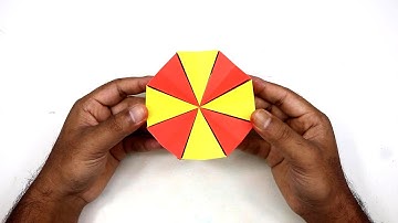 How to Make a Paper Moving Flexagon - Origami Flexagon with Paper