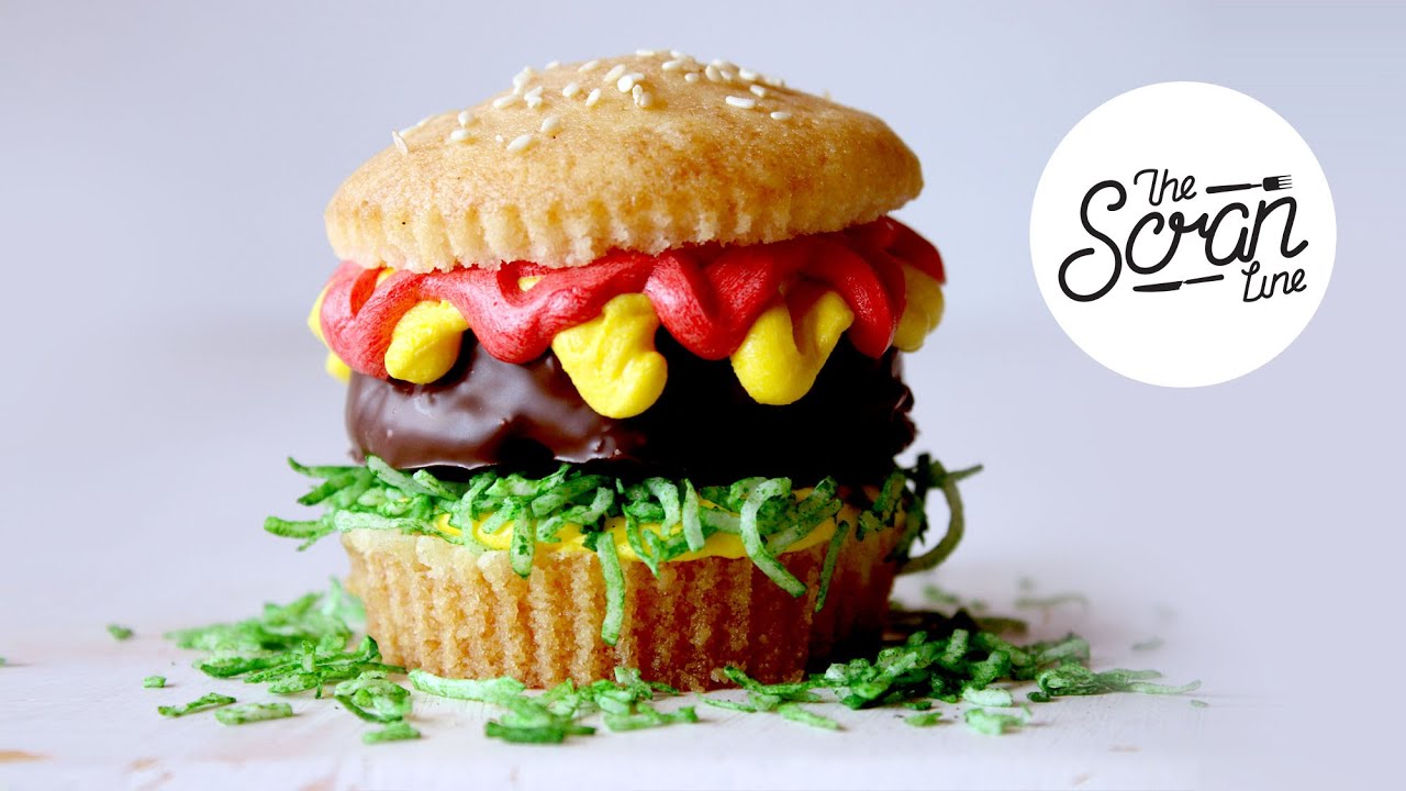 HAMBURGER CUPCAKES - The Scran Line