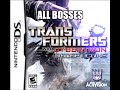 Transformers WFC DS: Decepticons ALL BOSSES HD!!!!