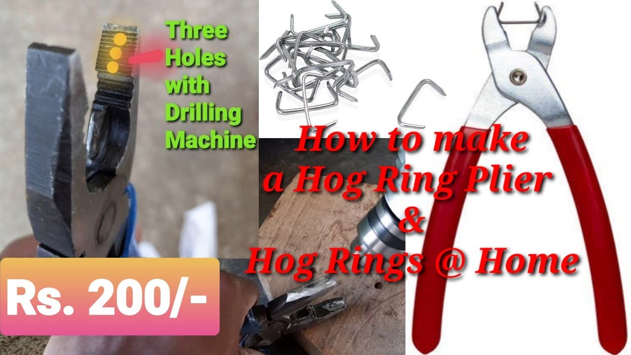 How to make a Hog Ring Plier and Hog Rings at home Hog Ring Plier and