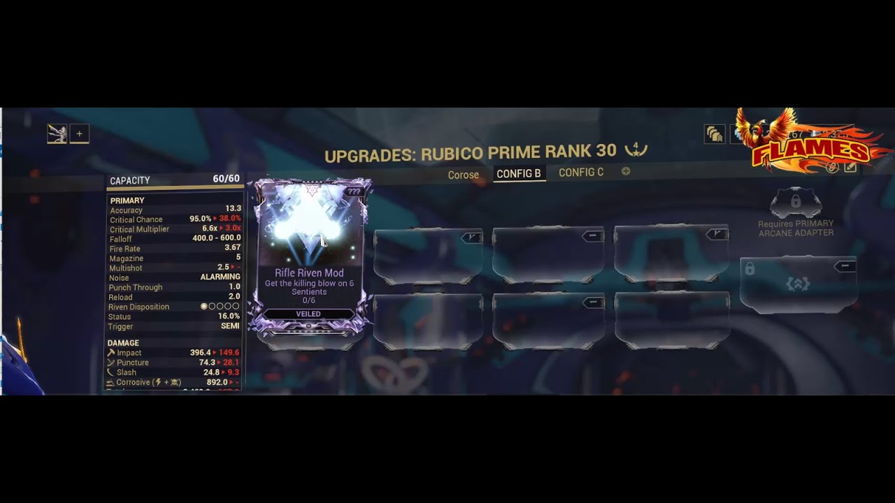 Warframe Rifle Riven Mod Warframe Rifle Riven Mod Get the killing blow on 6 Sentiens - YouTube