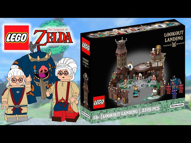 Lego Zelda Lookout Landing Custom Set from Tears of the Kingdom! 