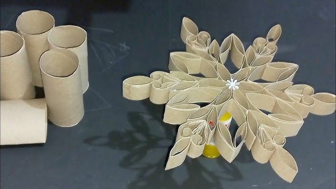 Paper bag snowflake decorations – Zanzaneet Kitchen