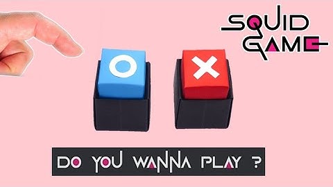 Squid Game Button | Origami squid game buttons | How to make paper button | Squid Game
