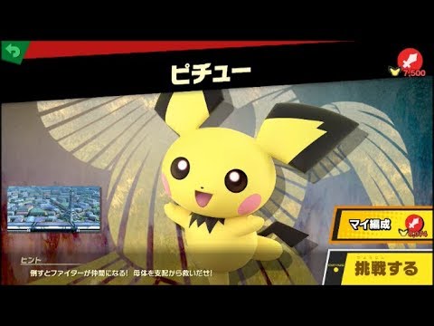 スマブラSP ファイター母体戦　VSピチュー