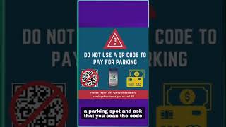 QR Code Parking Scam Explained #shorts