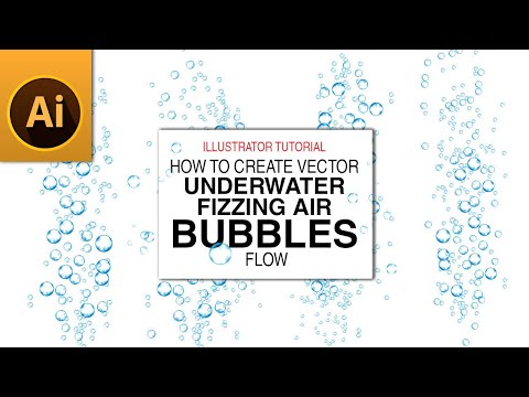 How to Create Vector Blue Underwater Fizzing Air Bubbles Flow in Adobe Illustrator
