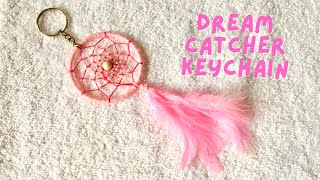 How to make mini dream catcher | Dream catcher keychain with beads | DIY dream catcher tutorial