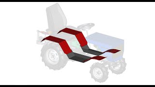 Tractor fenders . 3D Мінітрактор 1:10 .