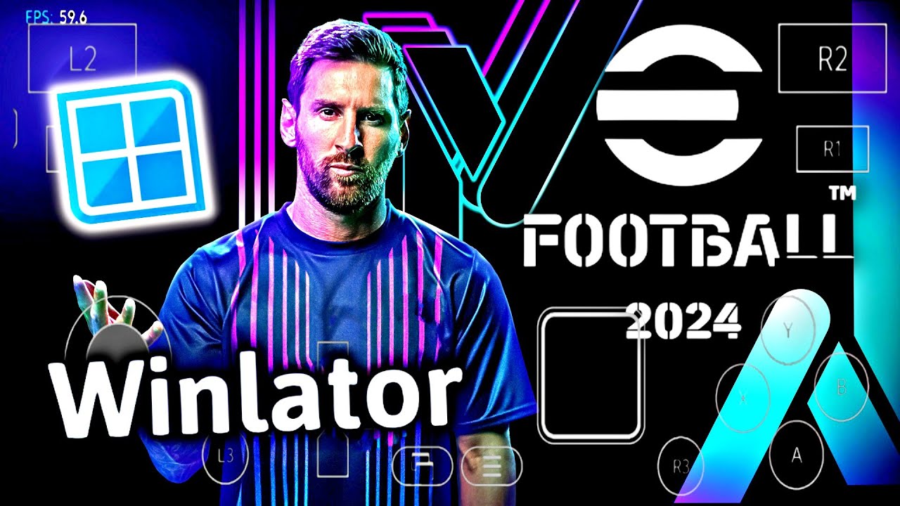 eFootball 2024 Winlator Android ( HD ) Gameplay - Next Season eFootball 24 Update PES 13 Winlator