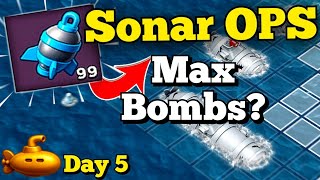 Is 99 bombs the limit in Boom Beach Sonar Ops