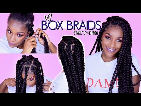 how-to:-box-braids-|-rubber-band-method-|-won't-pull-your-hair-out!