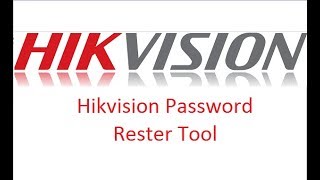 شرح عمل  reset passwordلاجهزه hikvisionلكل من فقد بسوردالDVRالخاص بيه