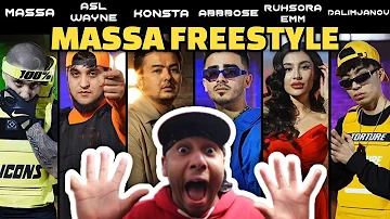 MASSA FREESTYLE (FEAT. ASL WAYNE, KONSTA, RUHSORA EMM, ABBBOSE, DALIMJANOV) OFFICIAL VIDEO REACTION!
