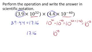Multiply with Scientific Notation: Positive and Negative Exponents