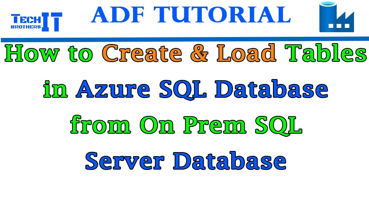 Sql on prem server