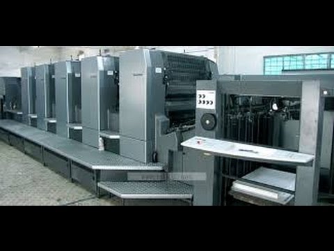 รูปแบบของการพิมพ์งานสี กับเครื่องพิมพ์ออฟเซต 5 Colour Offset Printing Machine