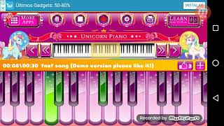 FnaF piano unicorn piano tiles screenshot 4
