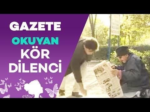 Gazete Okuyan Kör Dilenci