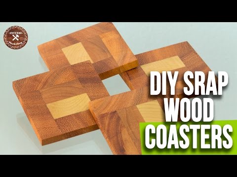 DIY Easy Wood Coasters / Scrap Wood Coasters | Woodworking Projects |  Interio Workshop