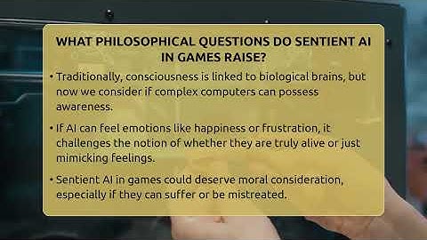 What Philosophical Questions Do Sentient AI In Games Raise? - Talking Tech Trends