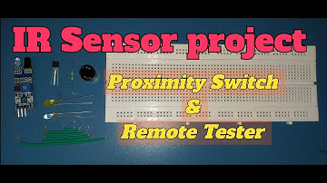 IR sensor project  - Proximity switch & Remote tester #irsensor #proximitysensor#remotecontrol