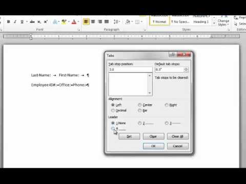 How To Add Dashed Tab Line In Word For Mac 2011