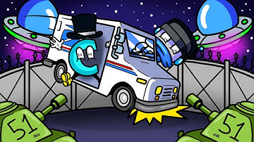 We Accidentally Invade Area 51 in Crash Delivery Car Destruction!