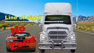 Driver's Education Video  Big Truck No Zones  How to drive safely around big trucks.