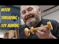 Using a wood threading tap and die set to make fun nut and bolt toys!