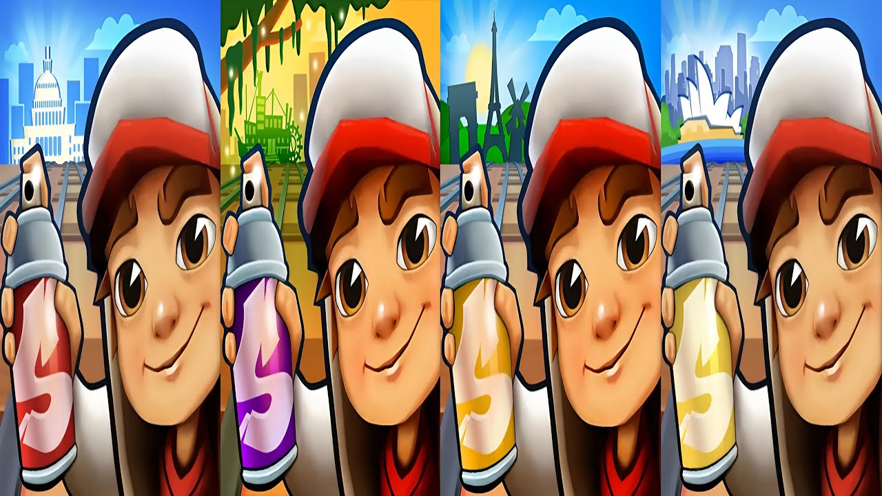 Subway Surfers : Washington DC 2025 🆚 New Orleans 2024 🆚 Paris 2024 🆚 Sydney 2024