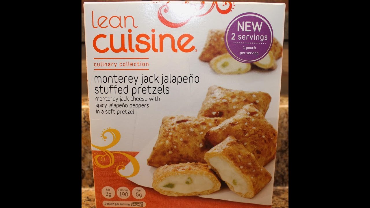 Lean Cuisine Monterey Jack Jalapeno Stuffed Pretzels Food Review YouTube