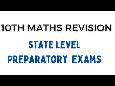10th Maths Revision -State Level Preparatory - YouTube