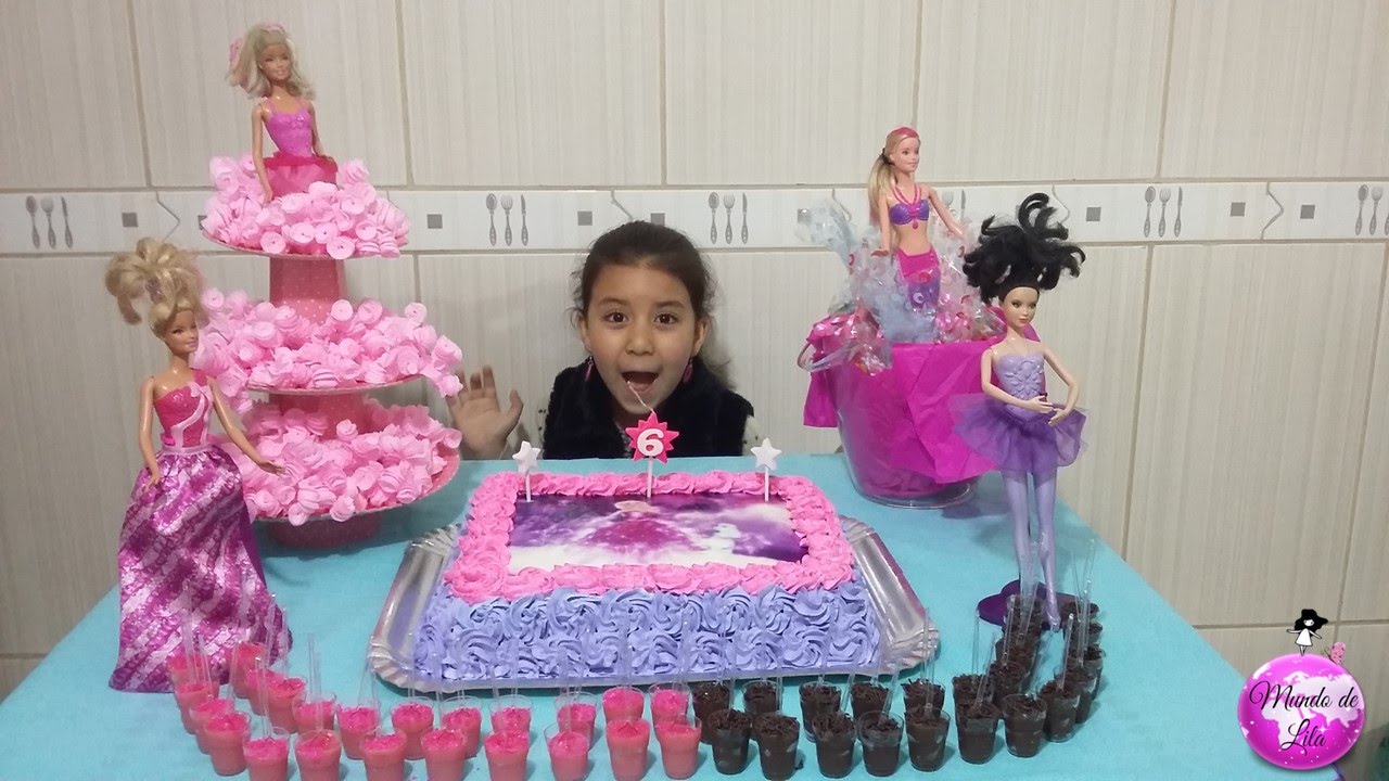 FESTA DA BARBIE DE 6 ANOS - LILA E MAYRA 