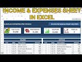 How to Maintain Income &amp; Expenses Sheet with Profit &amp; Loss in Excel l Learn Accounting Pro Studio