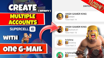 How to Create & play Multiple Accounts with One Gmail | many ID with 1 Gmail | Clash of clans 2025