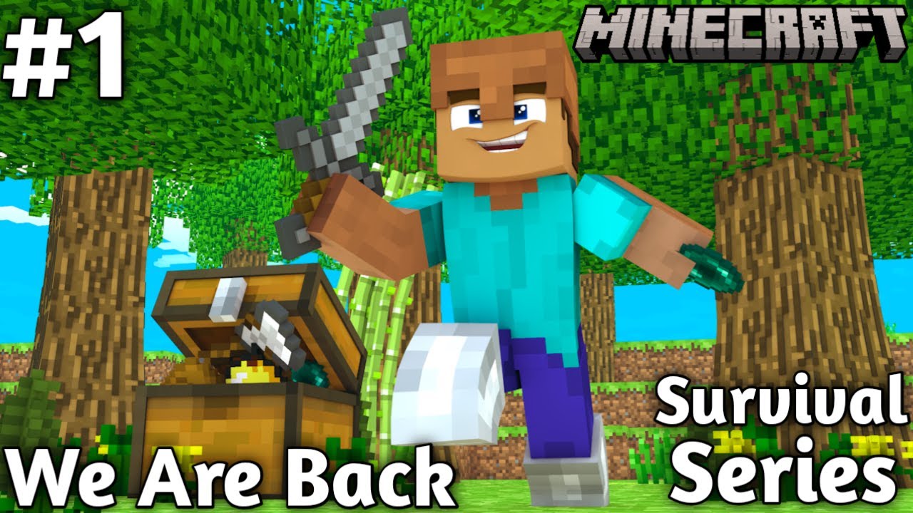 😱First Day In Minecraft Survival || Minecraft New Survival Series Hindi ...