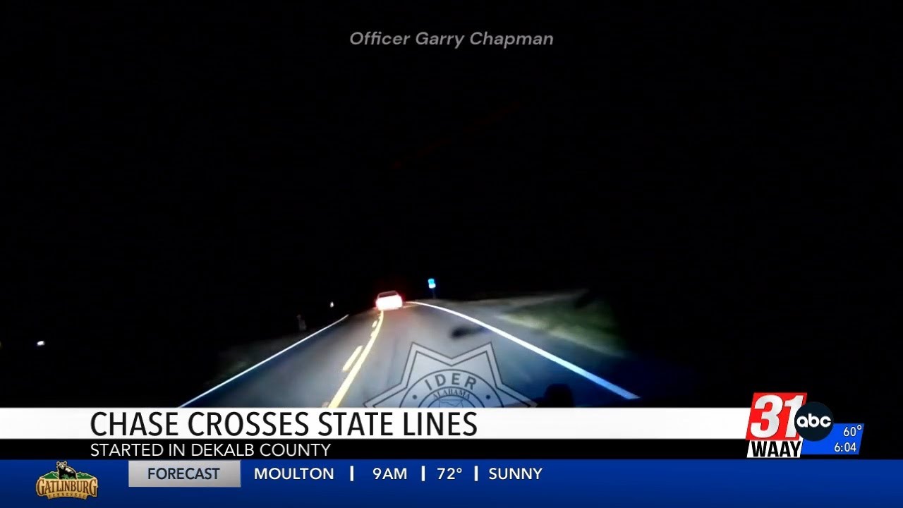 Police Chase Across State Lines - YouTube