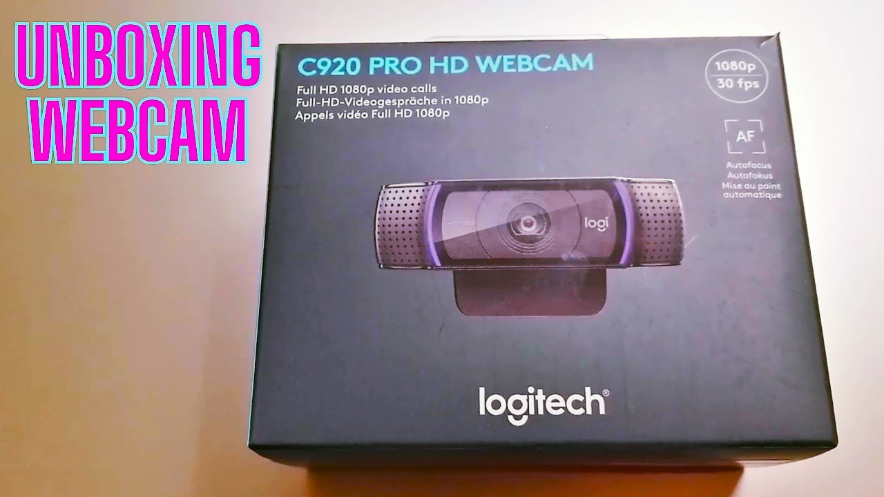 Unboxing Webcam Logitech C920 Pro HD - YouTube
