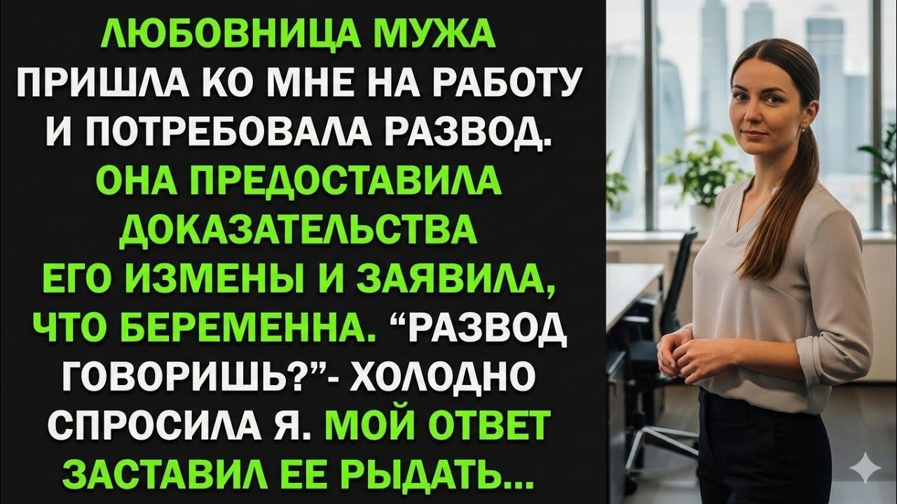 Любовница мужа явилась ко мне и потребовала развод, заявив, что беременна
