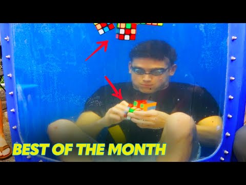 Man Solves Rubik's Cube Underwater | Best Of August 2023