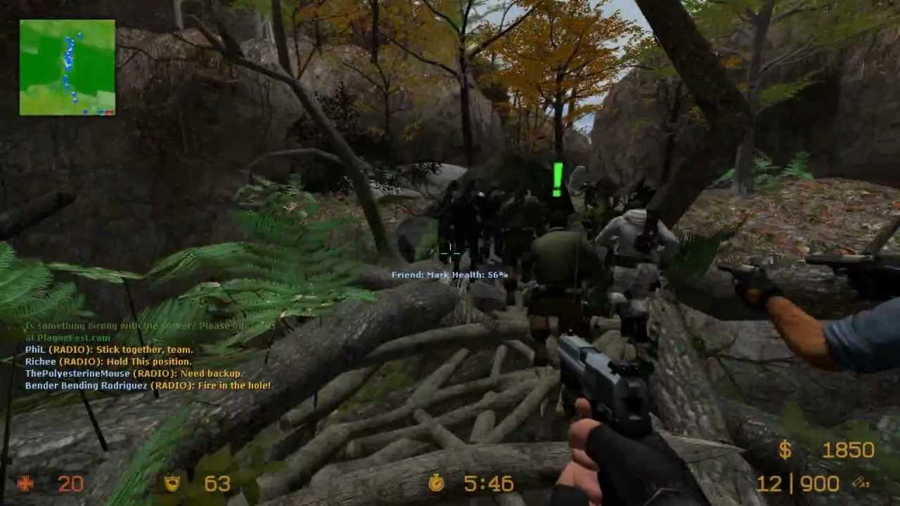 Counter Strike Source Zombie Escape all 4 rounds online gameplay on Predator Ultimate 1/2