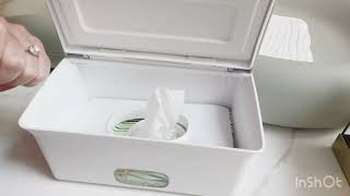 Ubbi Baby Wipes Dispenser   Baby Wipes Case   Baby Wipes Holder with Weighted Plate